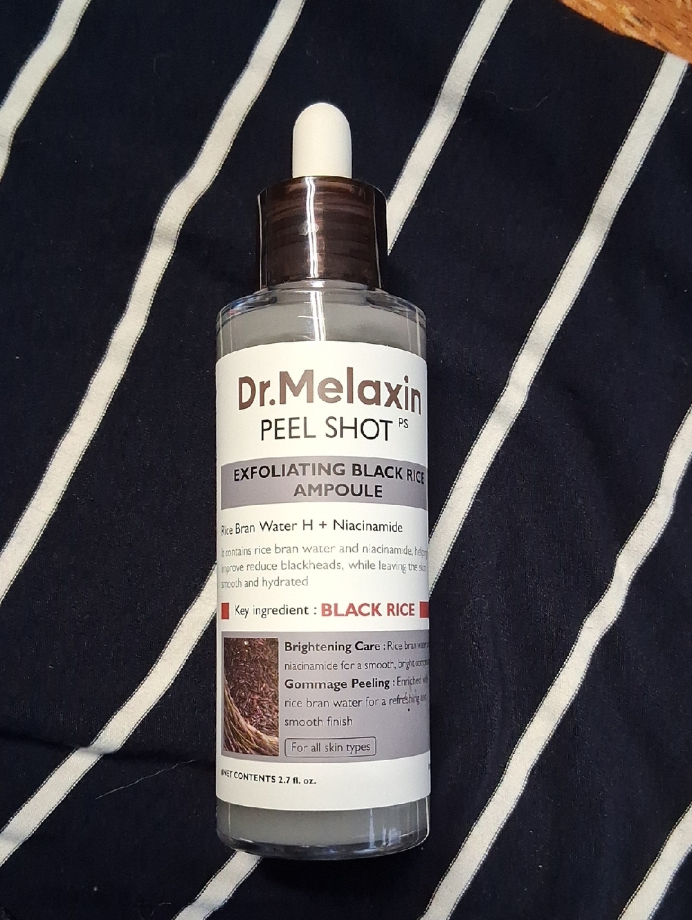 Dr Melaxin Peel Shot Exfoliating Black Rice Ampoule